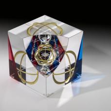 Optical glass that has been cold-worked: a centuries old Bohemian technique using no heat  but rather room temperature glass is shaped using water and abrasives in conjunction with lapidary tools. The techniques involved are cutting  grinding  polishing  laminating and coloring.