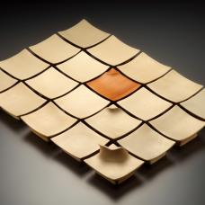 Sculpture composed of 20 movable pieces. Pacific yew  holly carving