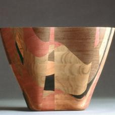 Wenge  purple heart  koa  ebony shedua (&amp;quot;Amorphic Tent&amp;quot; Series.) Bandsawing  laminated  carving and disc sanding techs.