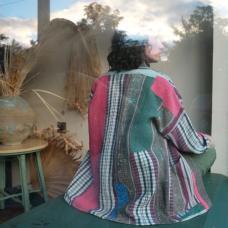 Made with traditional Bengali quilts called &amp;quot;Kanthas &amp;quot; expertly crafted from repurposed saris and fabrics  each Anoushka Jacket is a unique creation curated for your utmost comfort. These reversible jackets feature gender-neutral sizing and embrace a silhouette inspired by Asian street style.