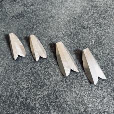 Hand formed from sterling silver sheet. The earrings are open in the back. Ltd. Edition