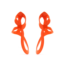 hand fabricated brass  powder coat  sterling silver