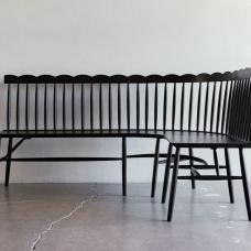 Curved Corner Scallop Bench 