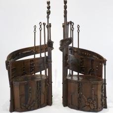 Forged formed and fabricated steel  patina  wax