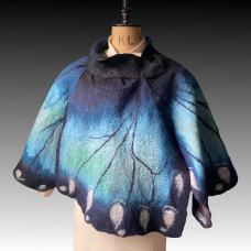 felted butterfly wing poncho