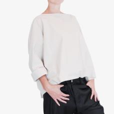 boxy long-sleeved top